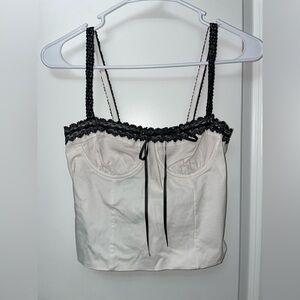 Lace-Trimmed Tank Top